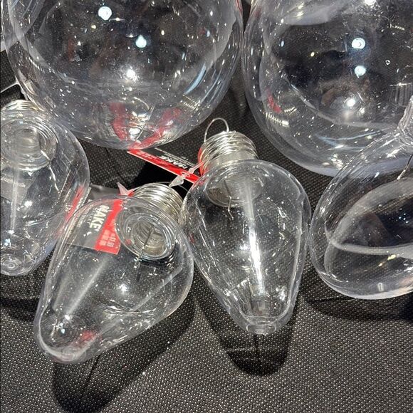 DIY Clear plastic Christmas Ornaments Set - Picture 6 of 10